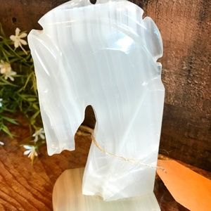 Marble Horse Head Book End